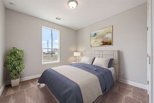 bedroom with carpet floors