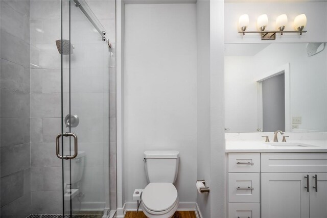 1900 Barton Springs Rd Unit 5042, Austin, TX 78704 - full bath with vanity and a shower stall