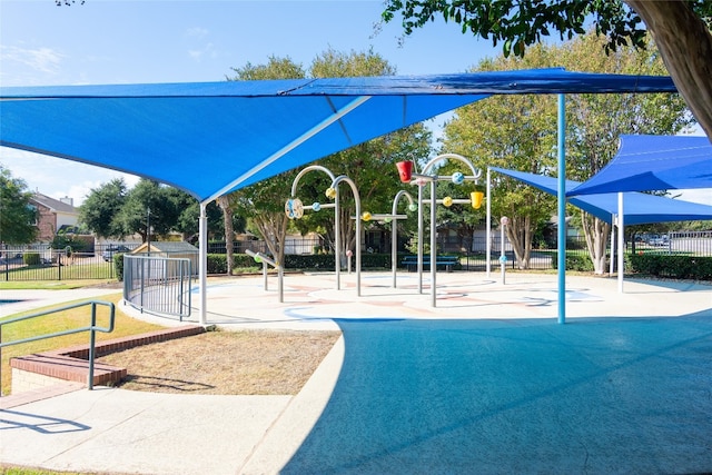 view of community with a playground