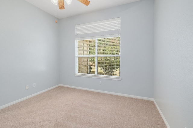 1900 County Road 245, Georgetown, TX 78633 - carpeted empty room featuring ceiling fan and baseboards