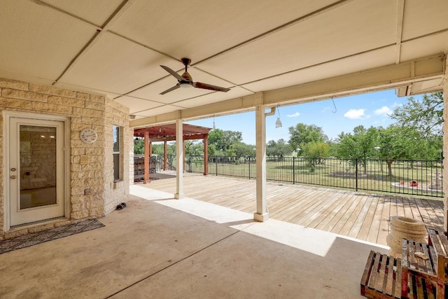 1900 County Road 245, Georgetown, TX 78633 - view of patio / terrace with ceiling fan