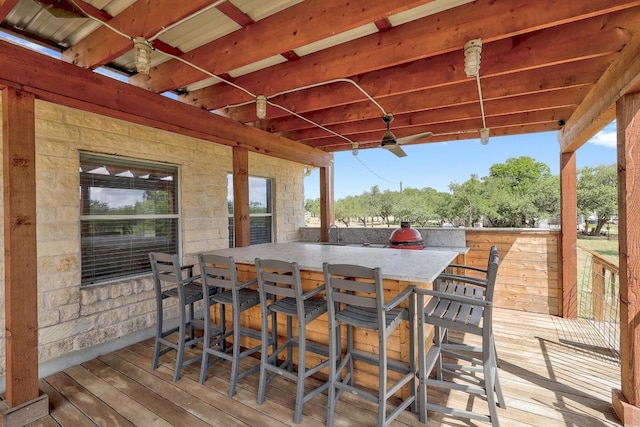 1900 County Road 245, Georgetown, TX 78633 - wooden deck featuring a bar