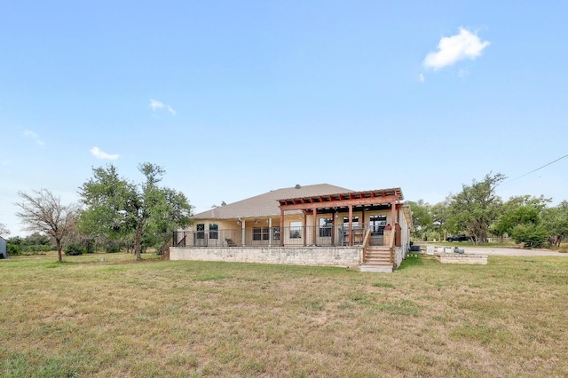 1900 County Road 245, Georgetown, TX 78633 - back of property featuring a lawn