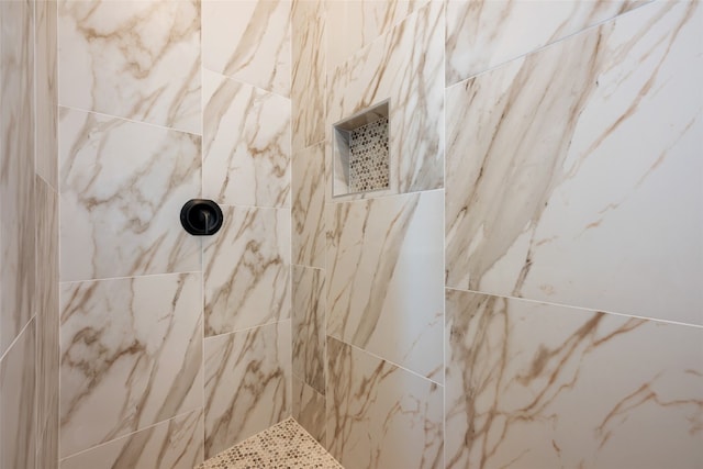 room details featuring tiled shower