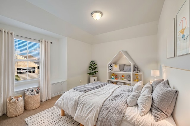 bedroom with carpet floors