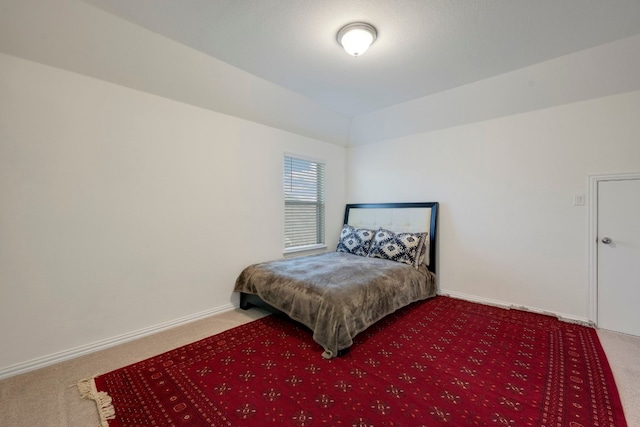 bedroom with carpet