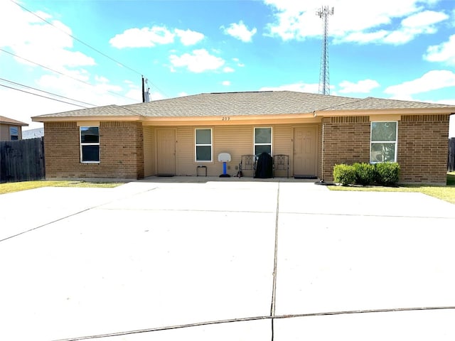 view of ranch-style home