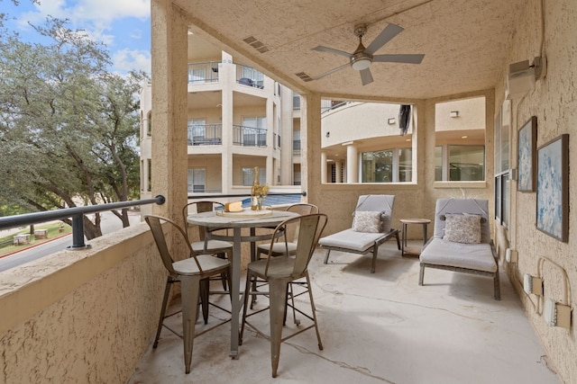 3404 American Dr Unit 2108, Lago Vista, TX 78645 - sunroom with ceiling fan