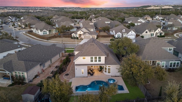 925 Overstreet Ln, Leander, TX 78641 - aerial view of residential area featuring a pool