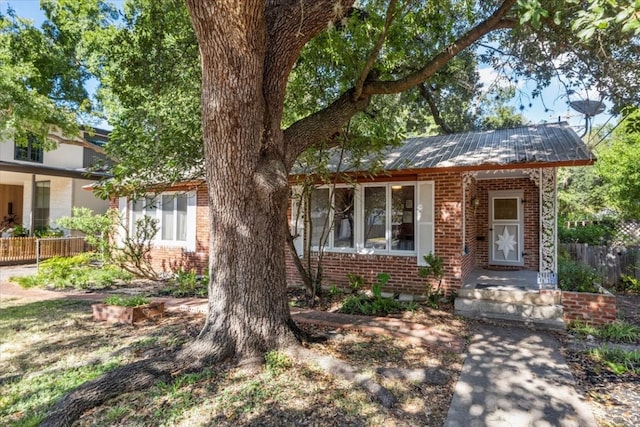 view of front of home