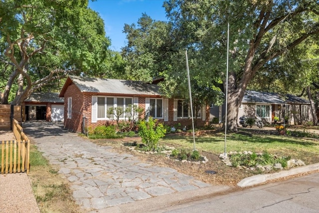 view of ranch-style home