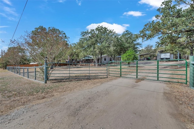 320 Pope Bnd S, Cedar Creek, TX 78612 - view of dirt / gravel road with a gated entry and a gate