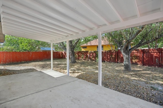 view of patio / terrace featuring a fenced backyard