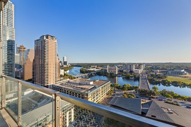 city view featuring a water view