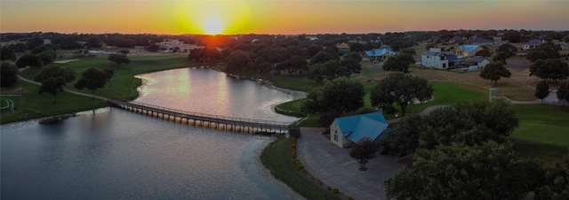 505 John Price St, Blanco, TX 78606 - bird's eye view of a large body of water