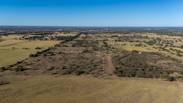 aerial view featuring a rural view