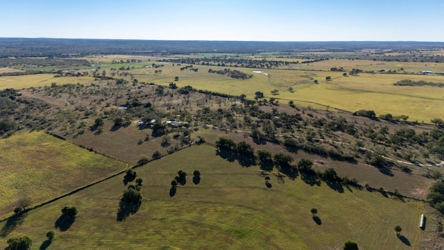 aerial view with a rural view