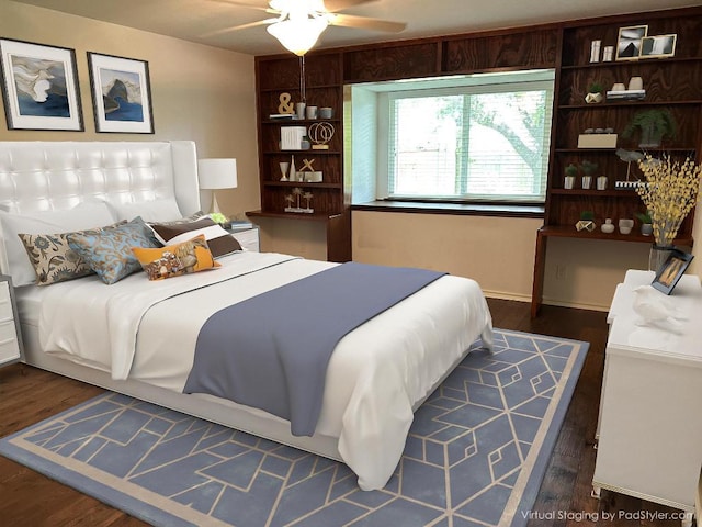 6803 Fence Line Dr, Austin, TX 78749 - bedroom featuring wood finished floors