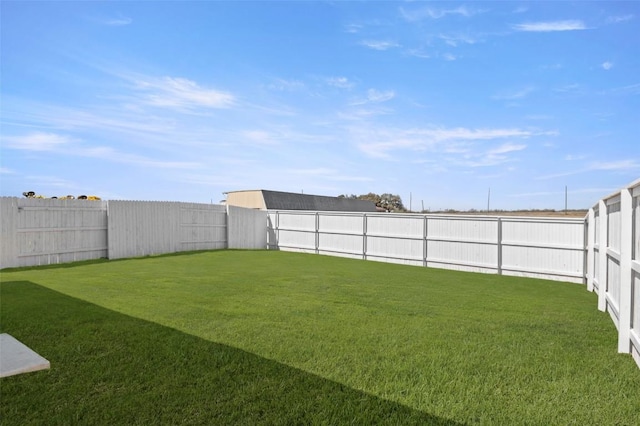 196 Lavender Ln, Elgin, TX 78621 - view of yard with a fenced backyard