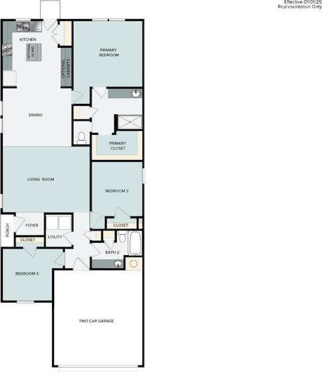 196 Lavender Ln, Elgin, TX 78621 - floor plan