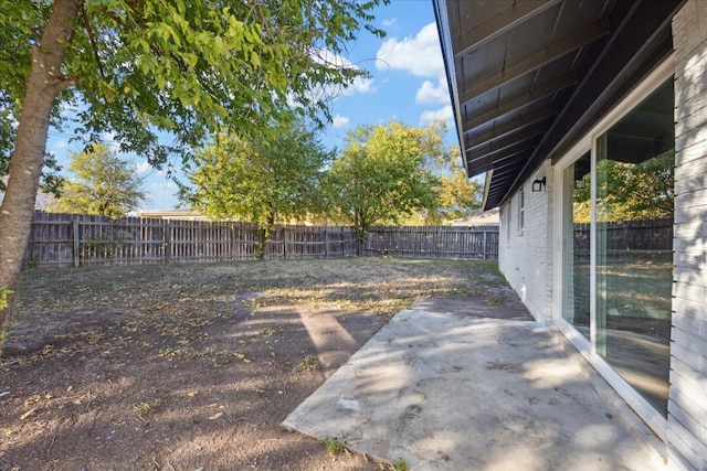 view of yard with a patio