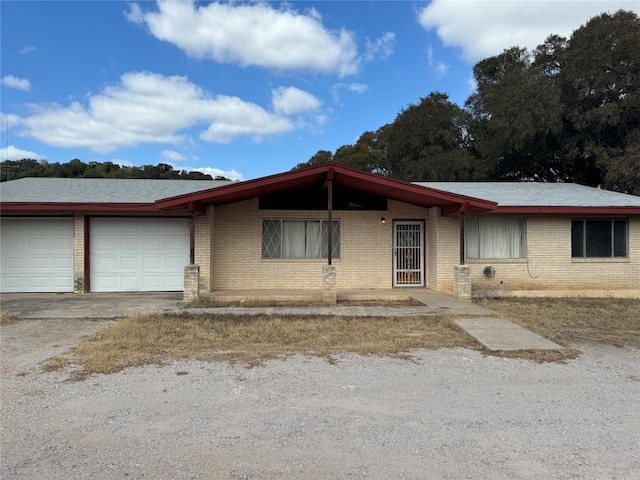 ranch-style house with a garage