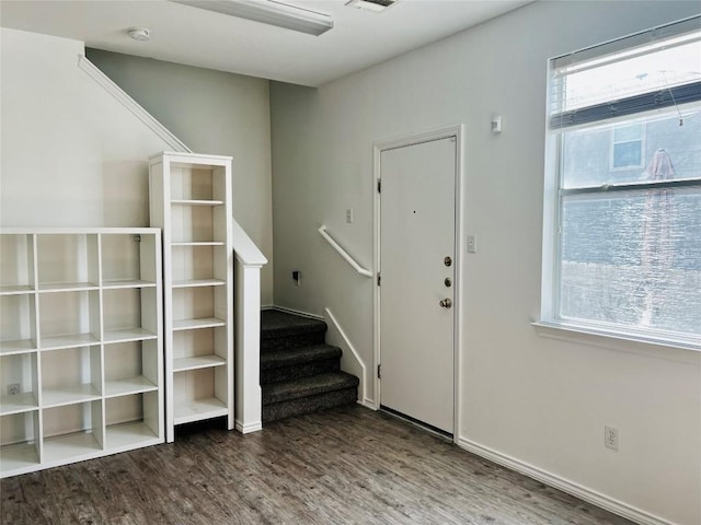 801 Jane Austen Trl Unit B, Pflugerville, TX 78660 - foyer entrance with wood finished floors and stairs