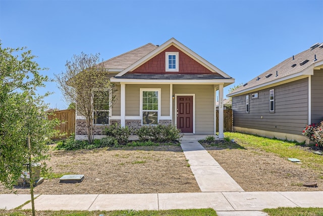 view of front of property