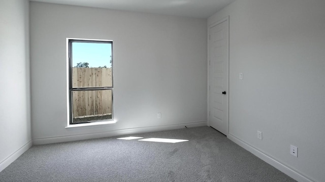 view of carpeted empty room