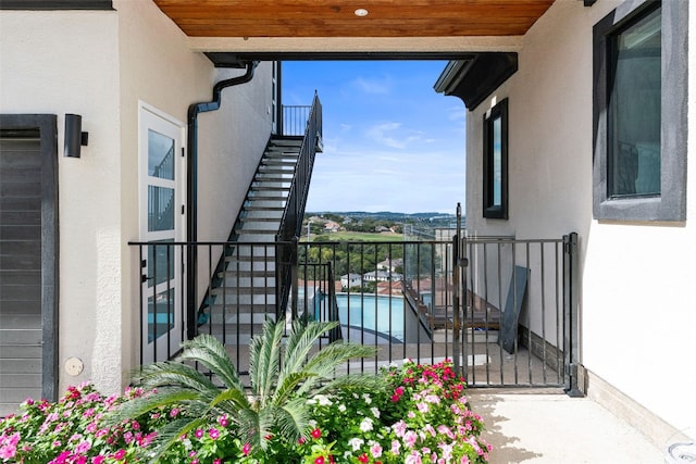 view of balcony