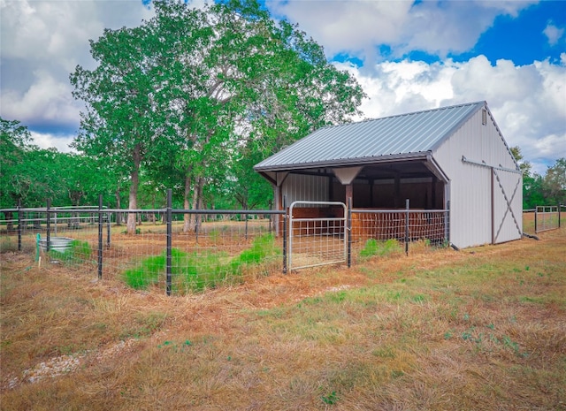 view of horse barn