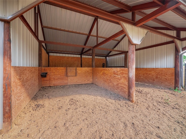 view of horse barn