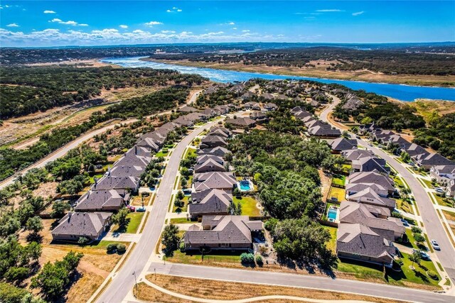 7618 Turnback Ledge Trl, Lago Vista, TX 78645 - aerial perspective of suburban area with a nearby body of water