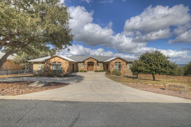 view of ranch-style house