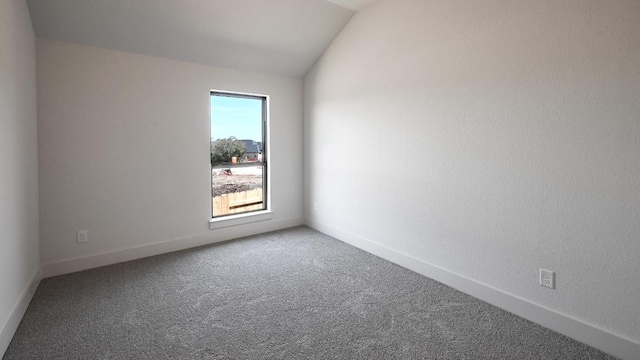 920 Teakmill Trl, San Marcos, TX 78666 - spare room with carpet, lofted ceiling, and baseboards