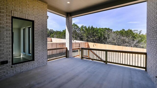 exterior space featuring a patio and fence