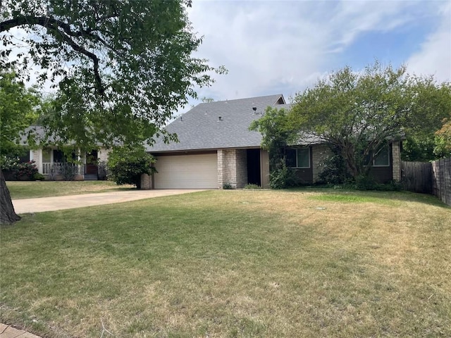 view of front of property with an attached garage, driveway, brick siding, and roof with shingles