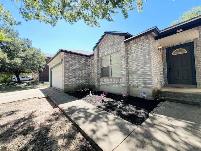 view of home's exterior featuring a garage