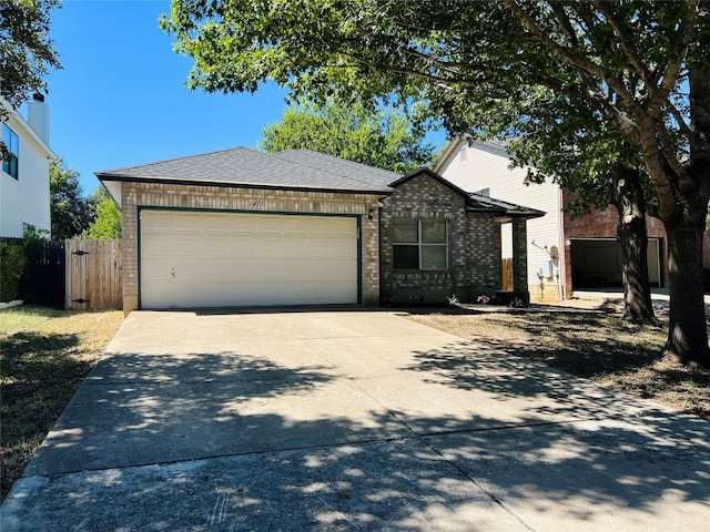 ranch-style house with a garage