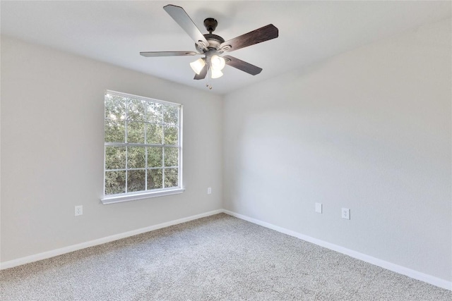 7537 S Glenn St, Austin, TX 78744 - carpeted empty room with baseboards and ceiling fan
