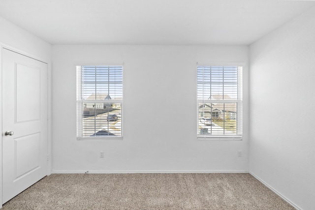 carpeted empty room with a healthy amount of sunlight