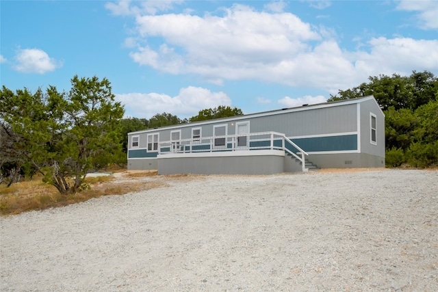 view of manufactured / mobile home