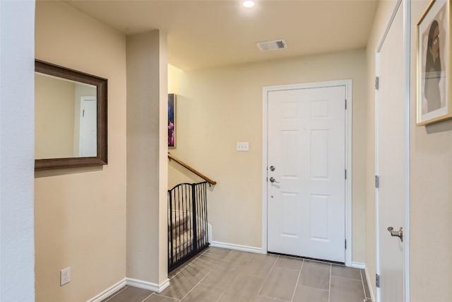 view of tiled foyer