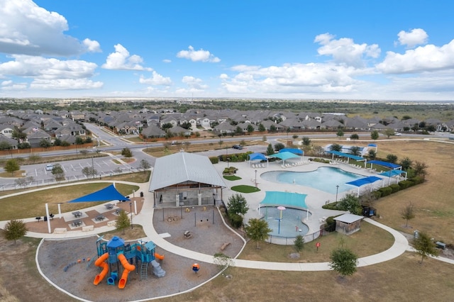 birds eye view of property