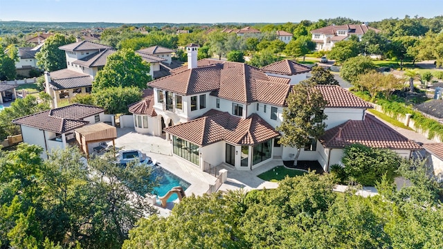 birds eye view of property