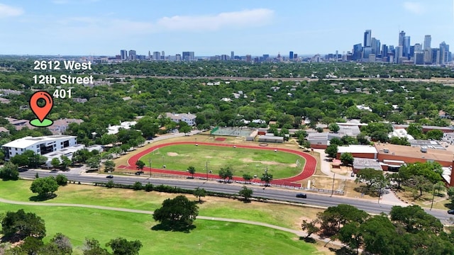 2612 W 12th St Unit 401, Austin, TX 78703 - aerial view of skyline