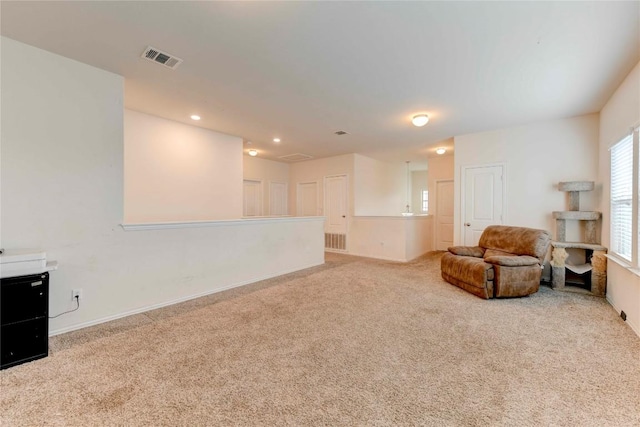 225 Shale Cir, Buda, TX 78610 - living area featuring carpet floors, recessed lighting, and baseboards
