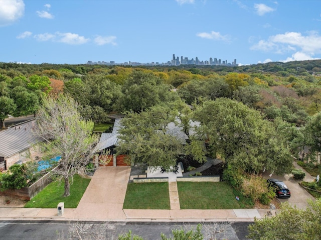 birds eye view of property