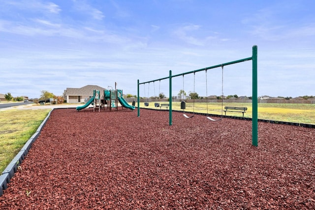 view of play area