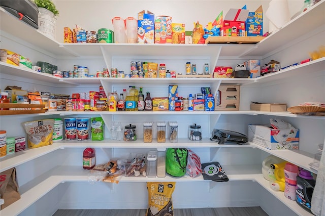 view of pantry